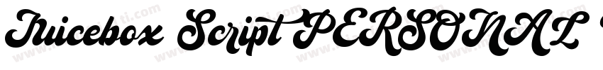 Juicebox Script PERSONAL USE Regul字体转换